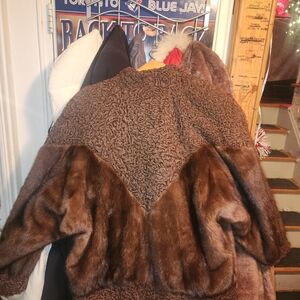 Peter Gaye Furs Mink Fur And Persian lamb From Afganiatan With Shoulder Pads